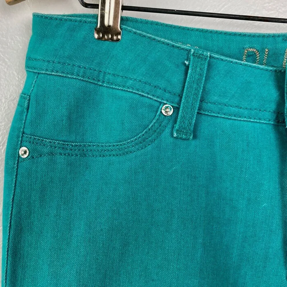 DL1961 Emma Leggings Jeans Woman Aqua Blue Low Waist 30x28